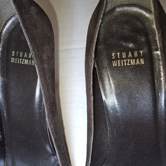 Stuart Weitzman Brown Suede Pumps - Picture 7 of 10